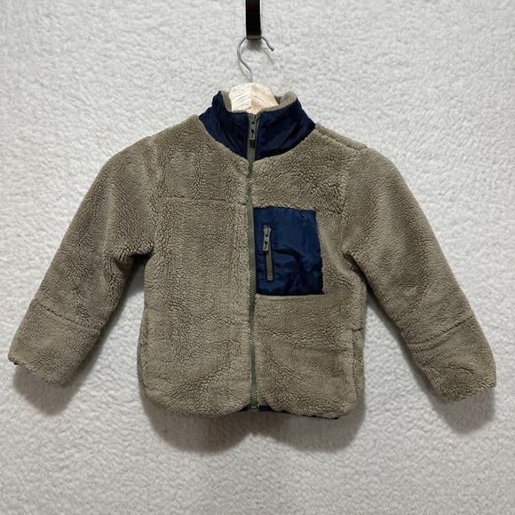 Tommy Bahama Other - Tommy Bahama Boys Youth Fleece Full Zip Jacket Winter Brown Blue Size XS (4)‎